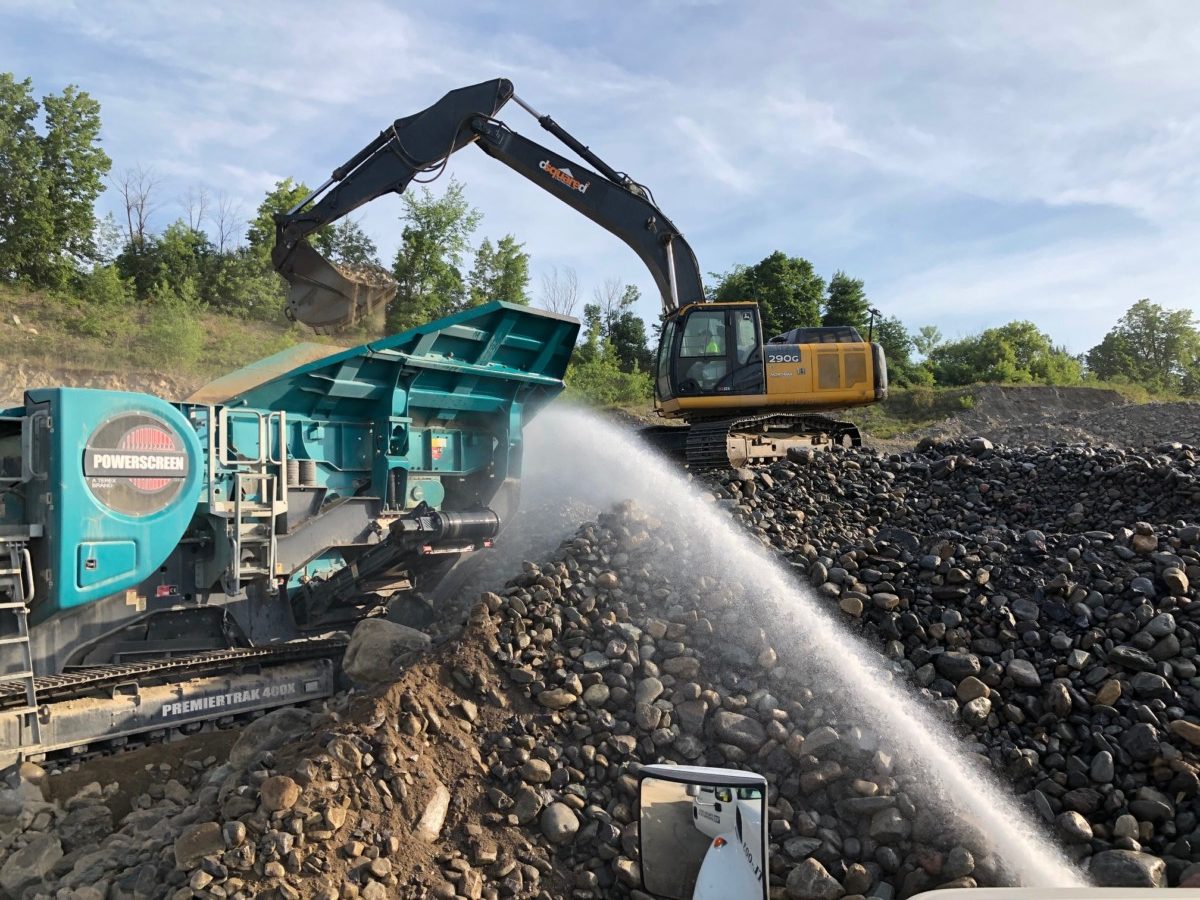 Dust suppression for quarries